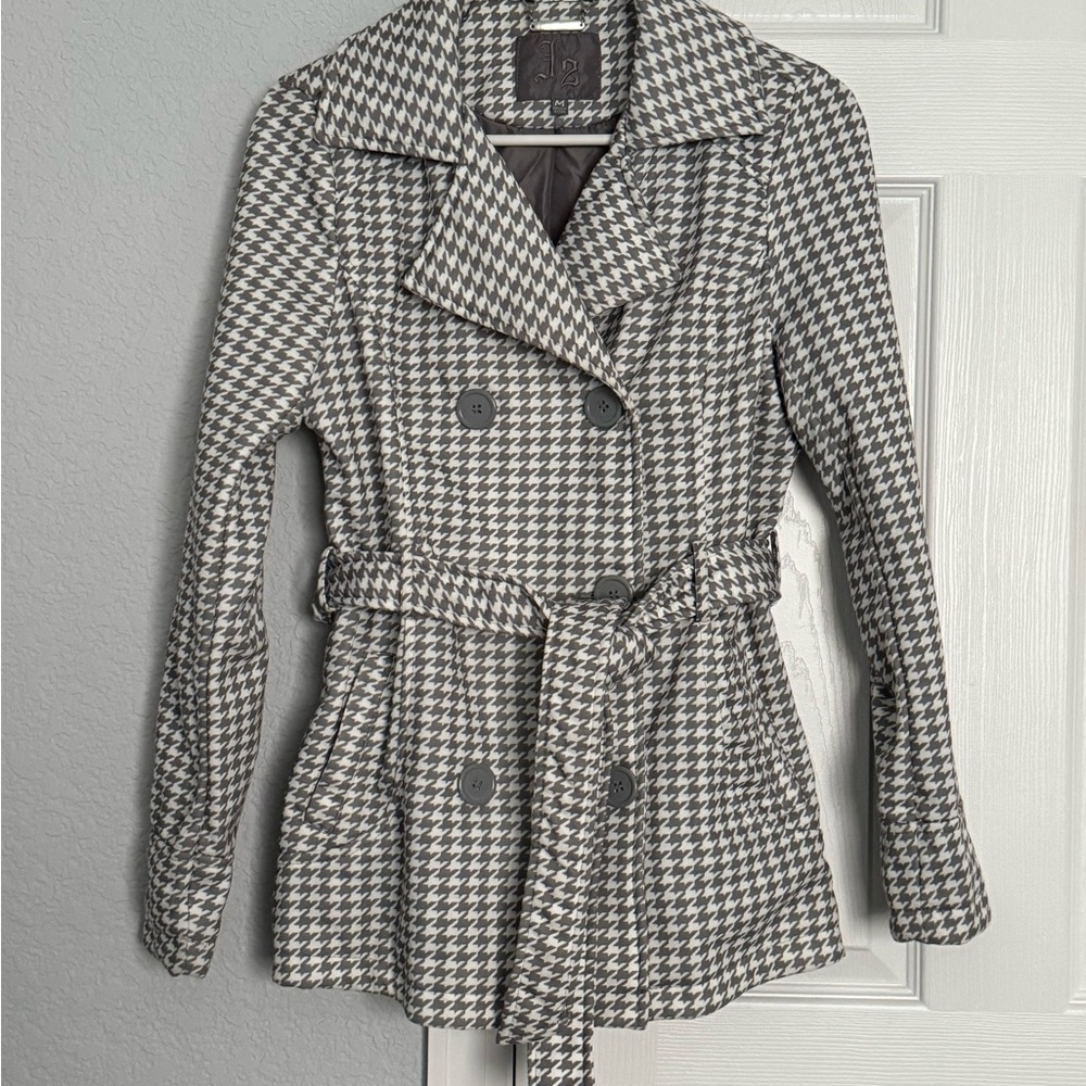 Stylish Houndstooth Women's Jacket